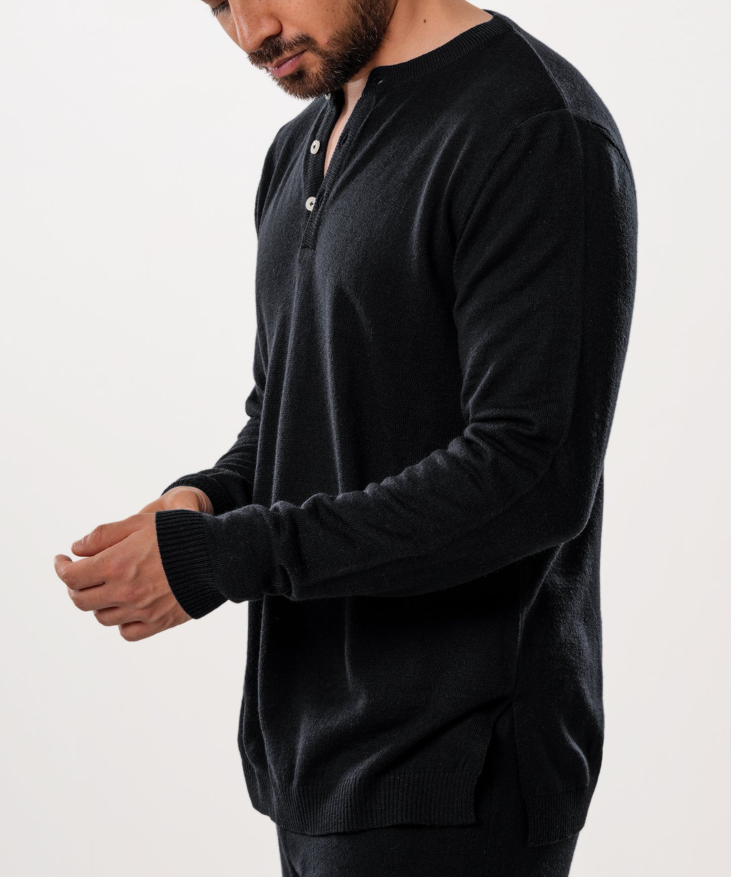 Woollen Coord Set - Black