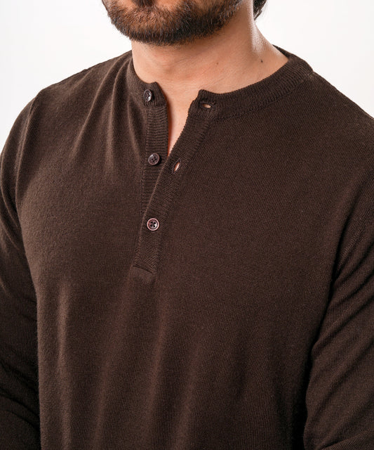 Woollen Coord Set - Brown