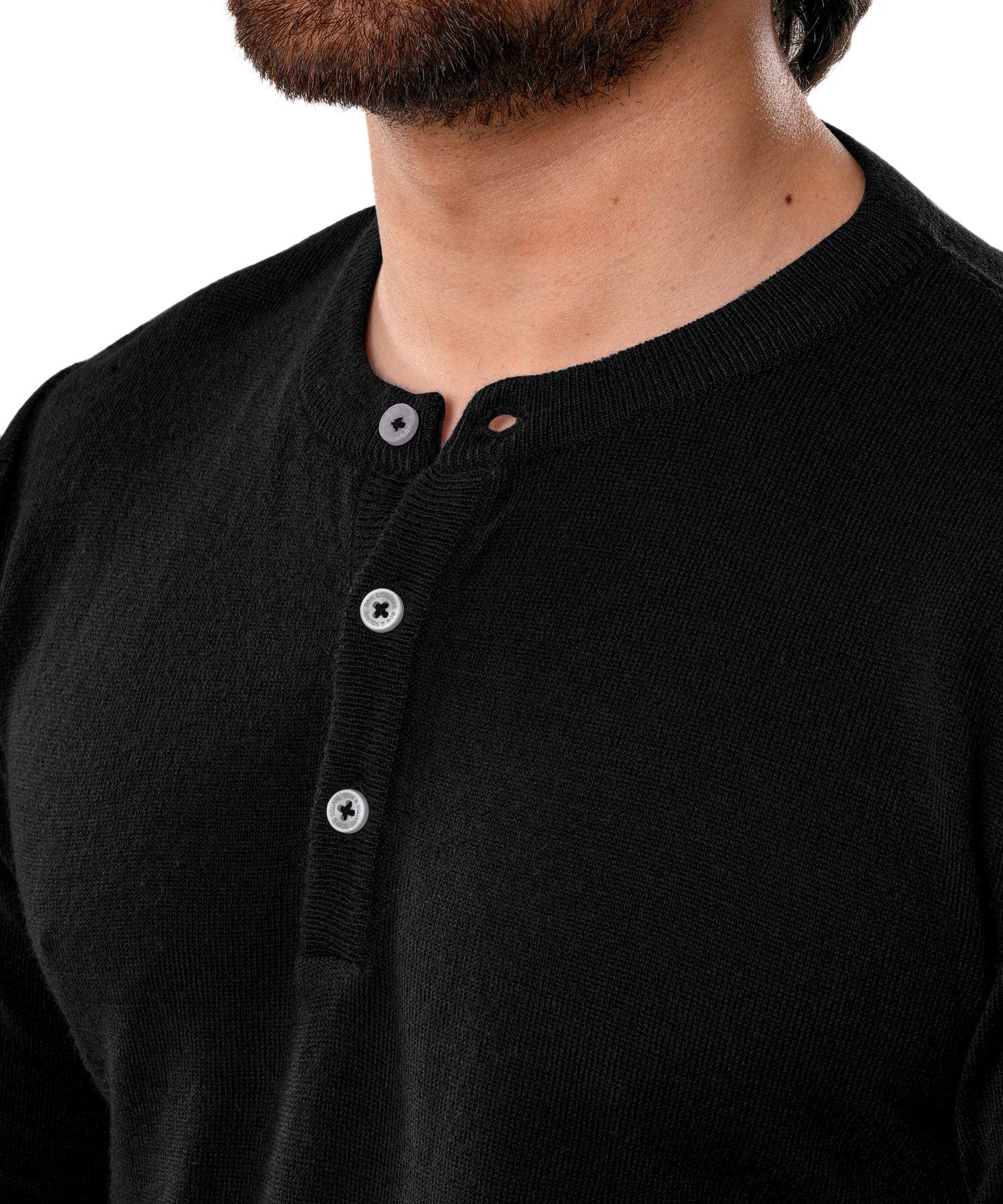 Woollen Coord Set - Black