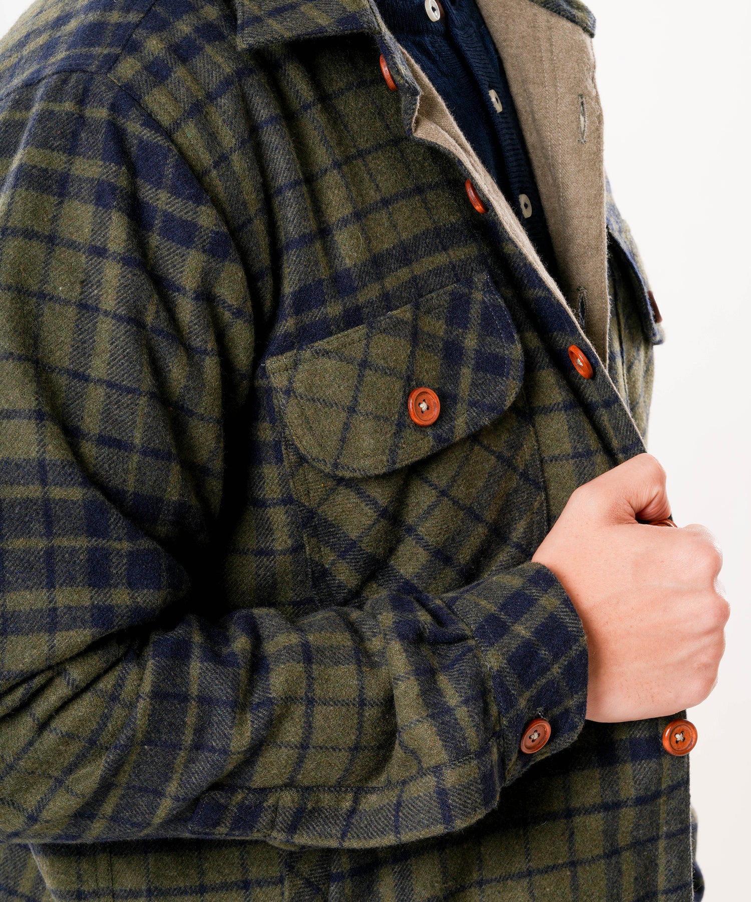 Shirt X Jacket-  Hunter Green