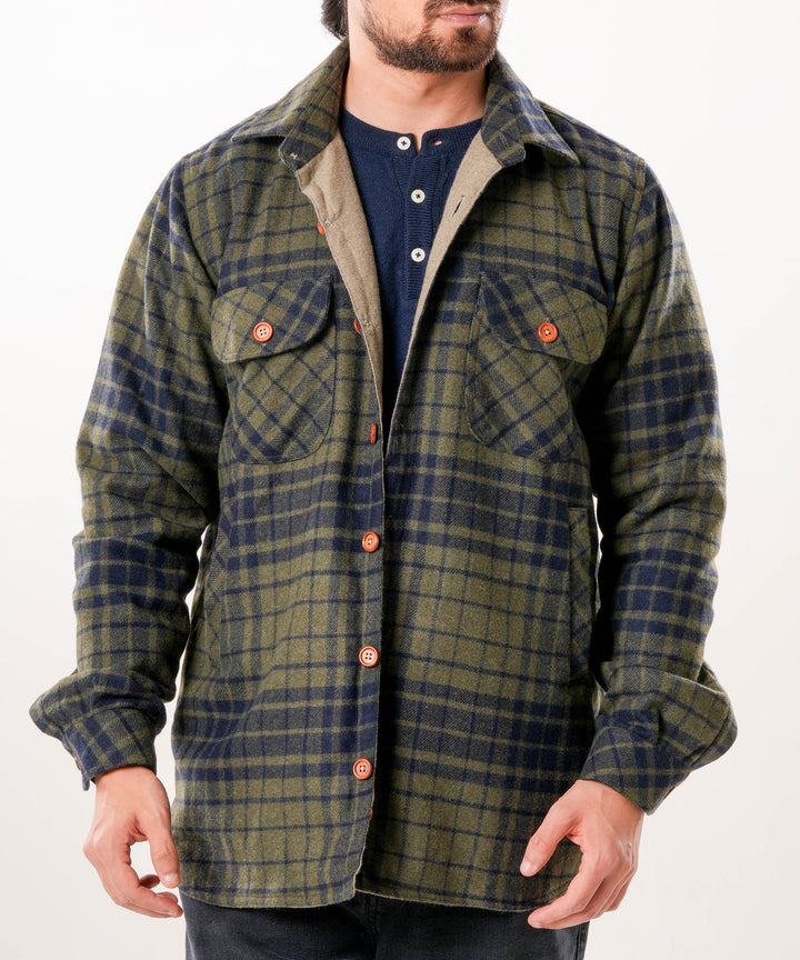 Shirt X Jacket-  Hunter Green