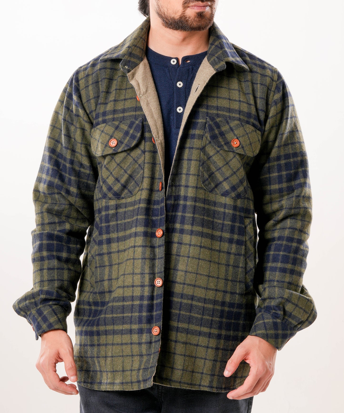 Shirt X Jacket-  Hunter Green