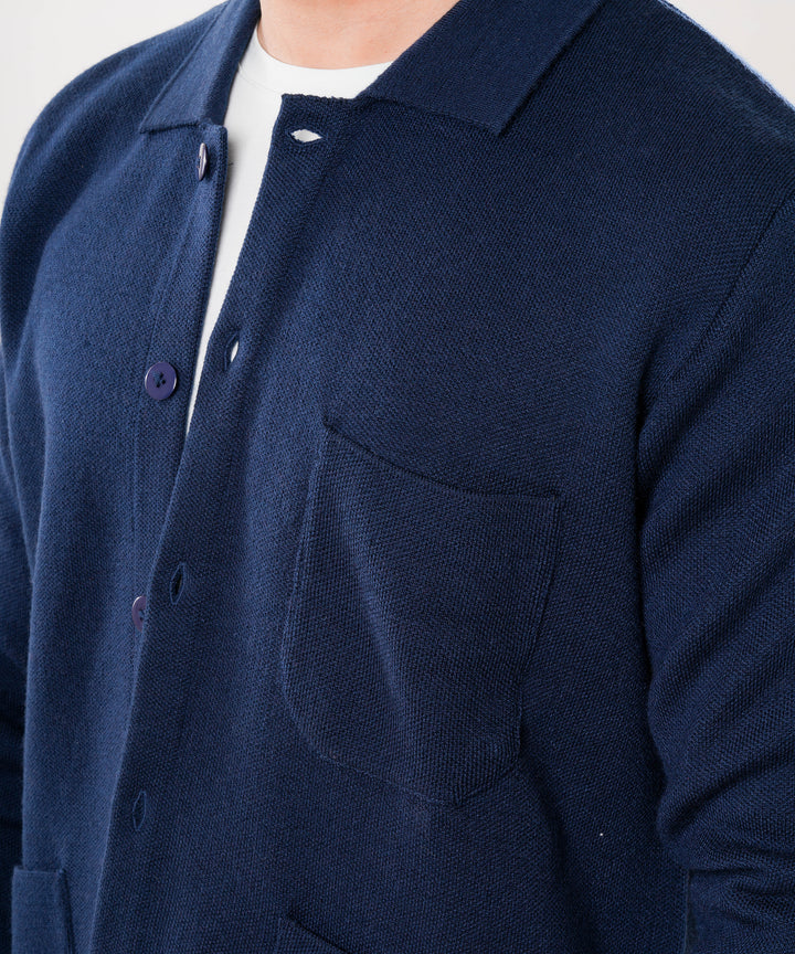 Knitted Jacket - Blue