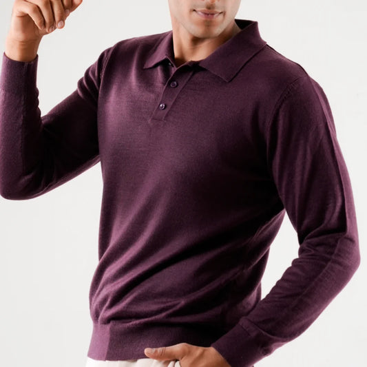 Autumn Pullover Shirt - Full Sleeves - Wine