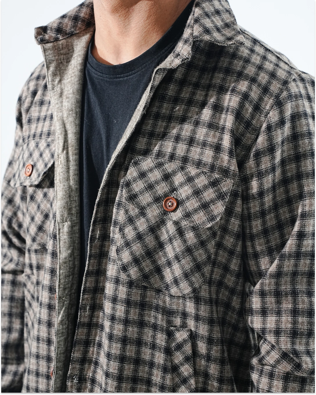 Shirt X Jacket- Dark Grey