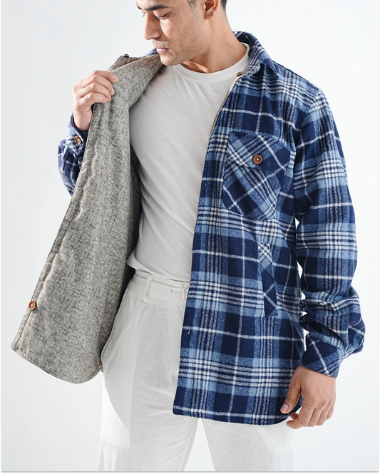 Shirt X Jacket- Dark Blue