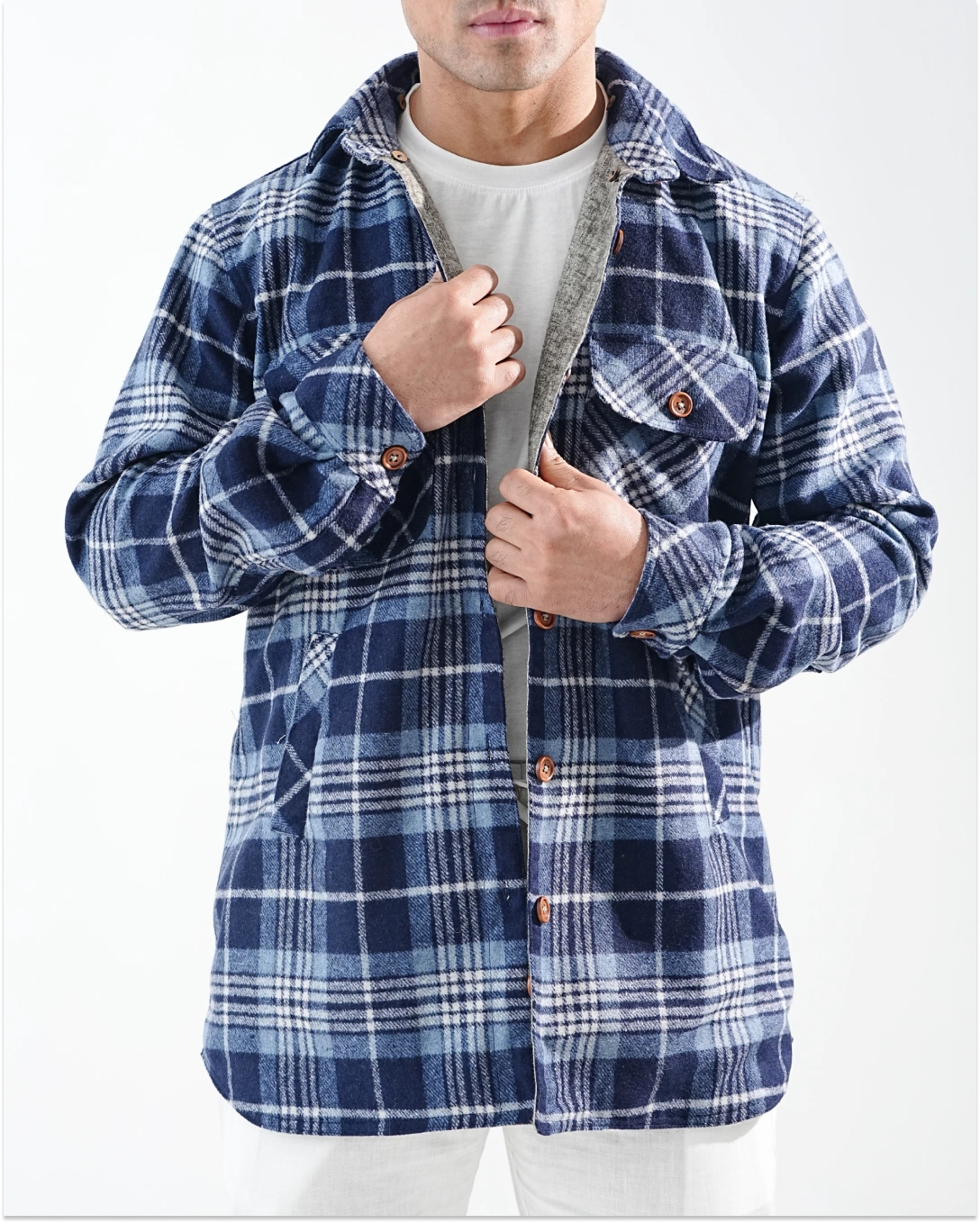 Shirt X Jacket- Dark Blue