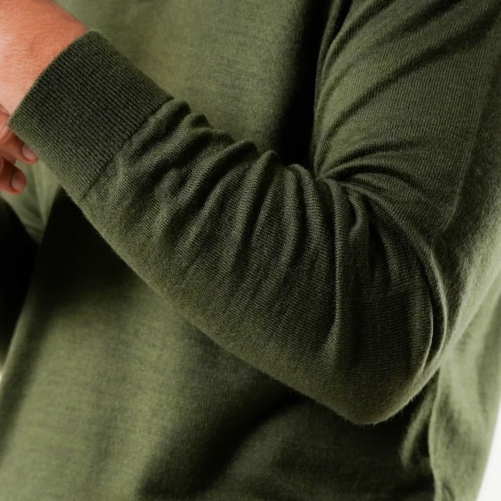 Autumn Pullover Shirt - Full Sleeves - Olive