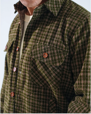 Green - Shirt X Jacket- Forest Green