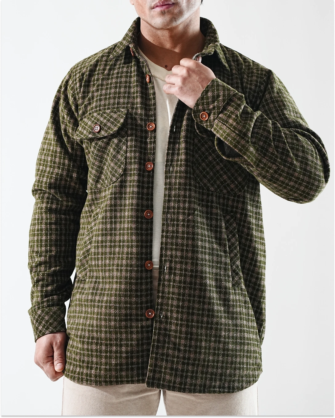Shirt X Jacket- Forest Green