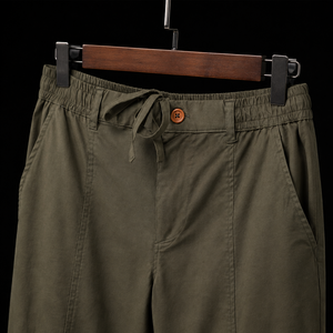 Green - CHINOS X PYJAMAS - Green 100% Cotton