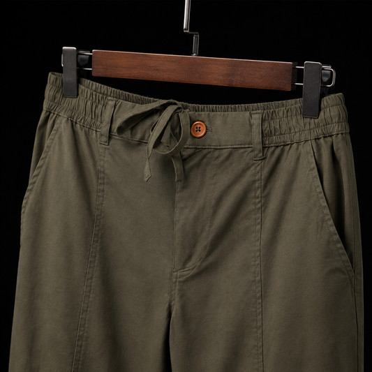 CHINOS X PYJAMAS - Green 100% Cotton