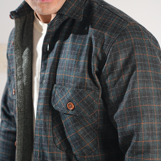 Shirt X Jacket- Green Check