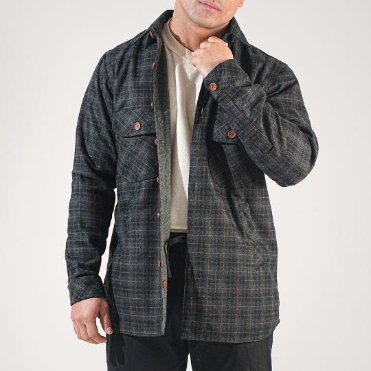 Shirt X Jacket- Green Check