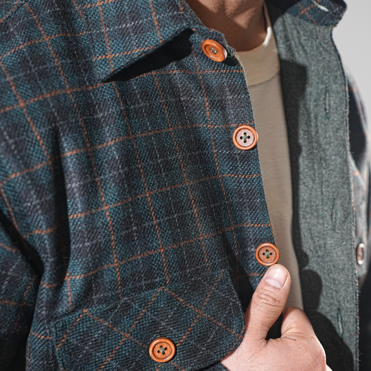 Shirt X Jacket- Green Check