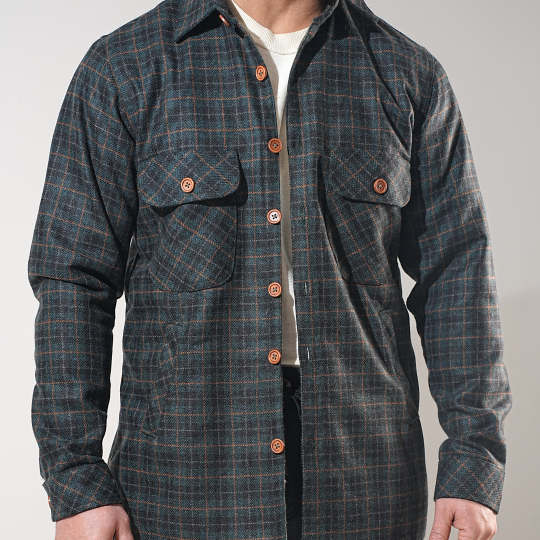 Shirt X Jacket- Green Check