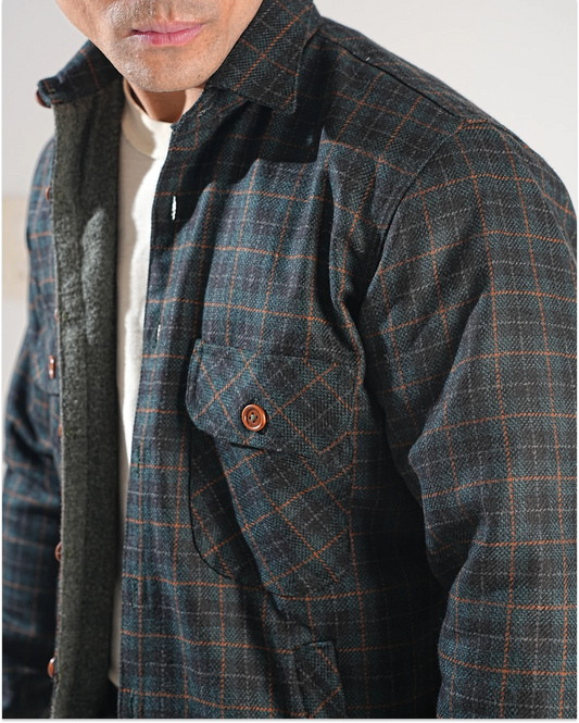 Shirt X Jacket- Green Check