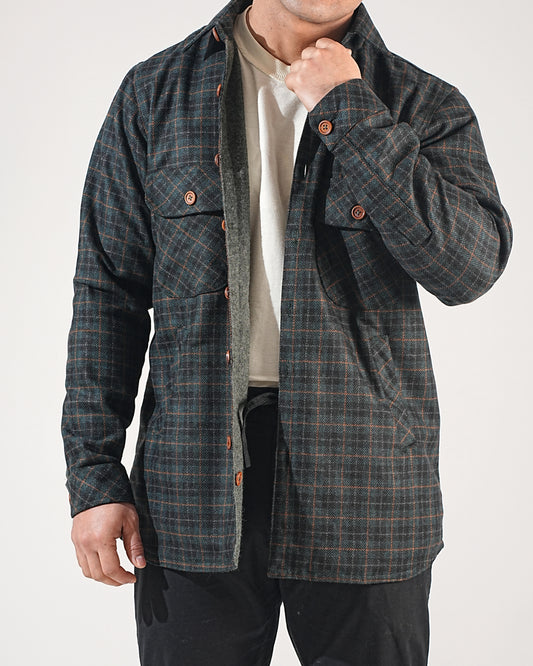 Shirt X Jacket- Green Check