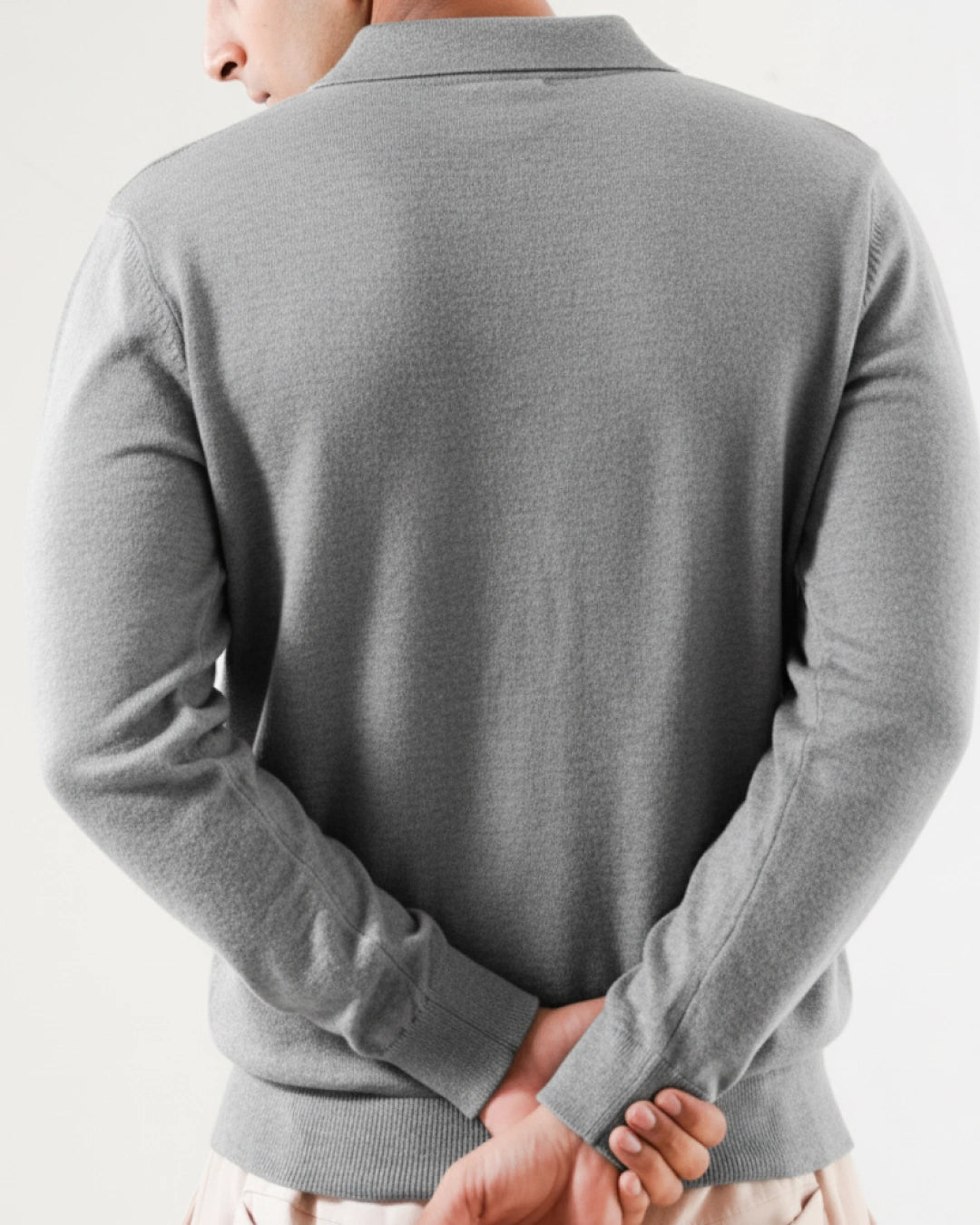 Autumn Pullover Shirt - Full Sleeves - Grey