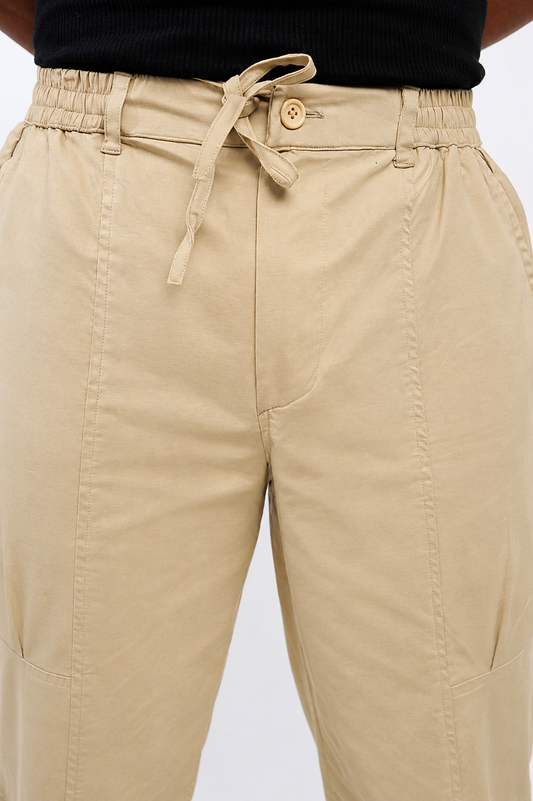 CHINOS X PYJAMAS -Khaki 100% Cotton