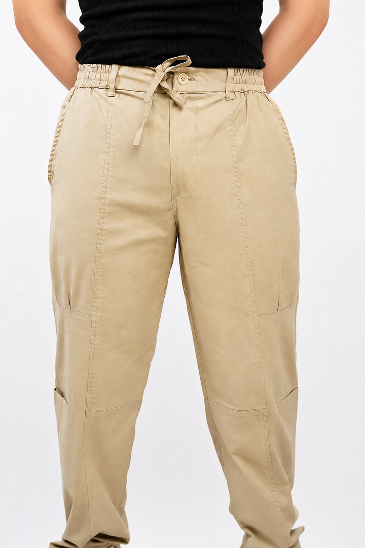 CHINOS X PYJAMAS -Khaki 100% Cotton