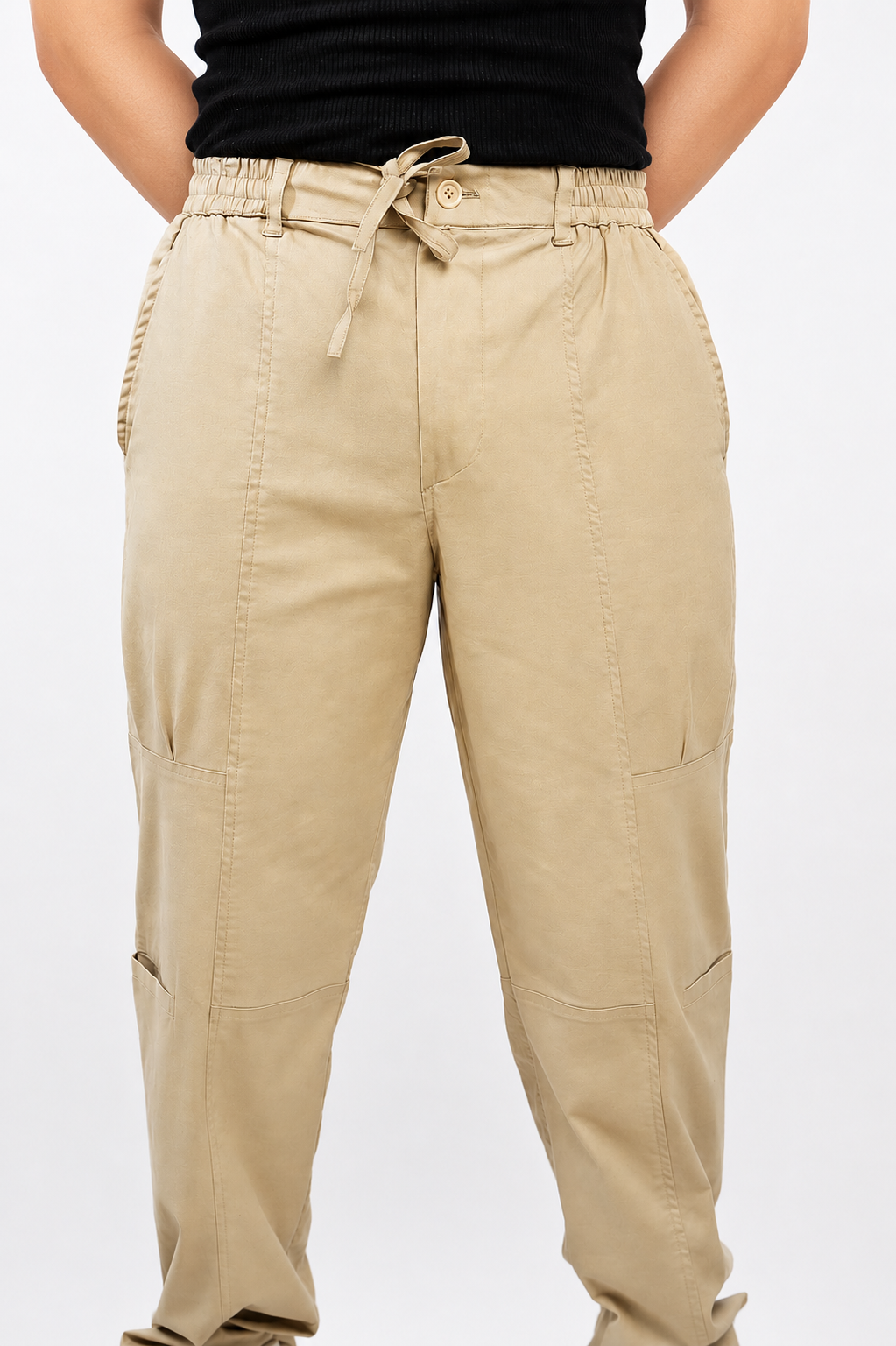 CHINOS X PYJAMAS -Khaki 100% Cotton