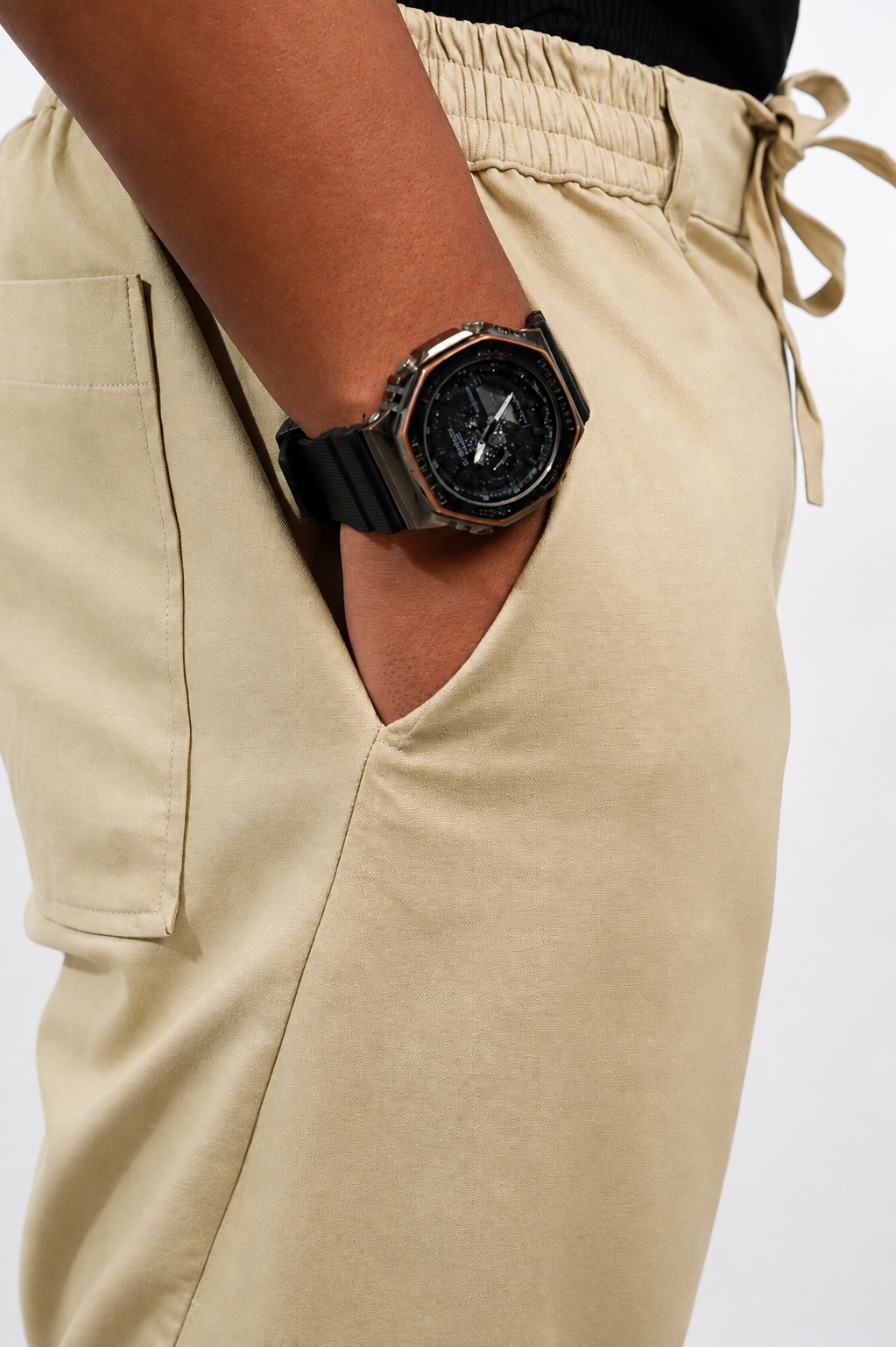CHINOS X PYJAMAS -Khaki 100% Cotton