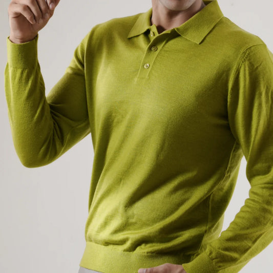 Autumn Pullover Shirt - Full Sleeves - Sage Green