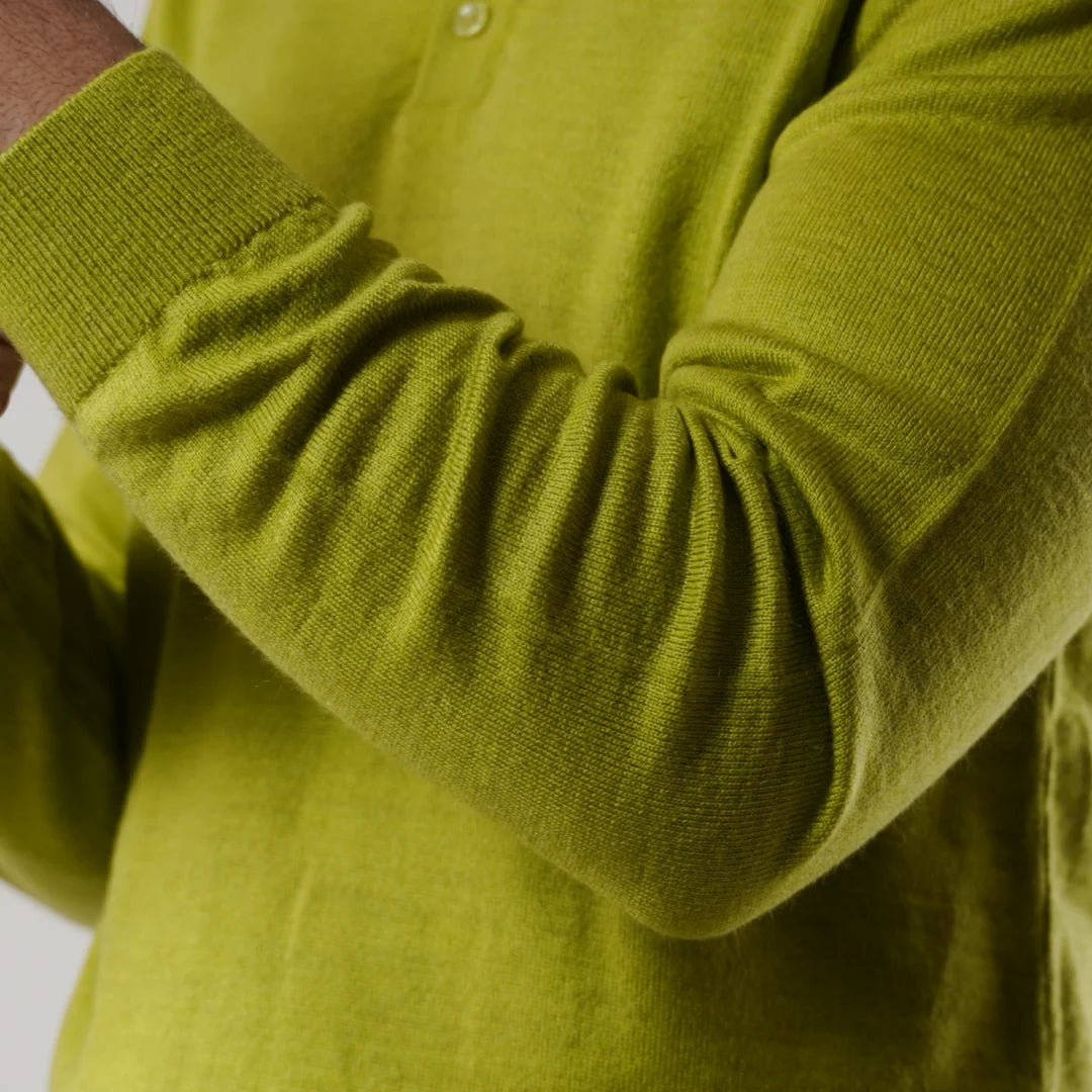 Autumn Pullover Shirt - Full Sleeves - Sage Green