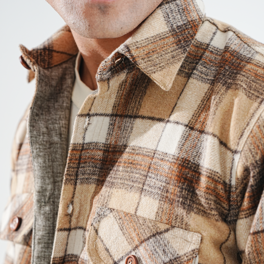 Shirt X Jacket- Light Brown