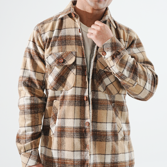 Shirt X Jacket- Light Brown