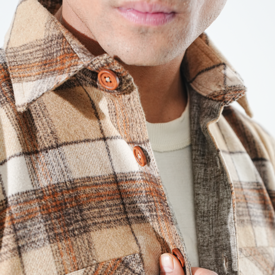 Shirt X Jacket- Light Brown