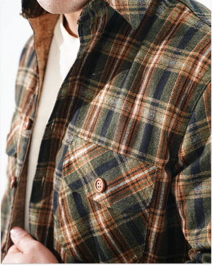 Olive Green - Shirt X Jacket-  Olive Green