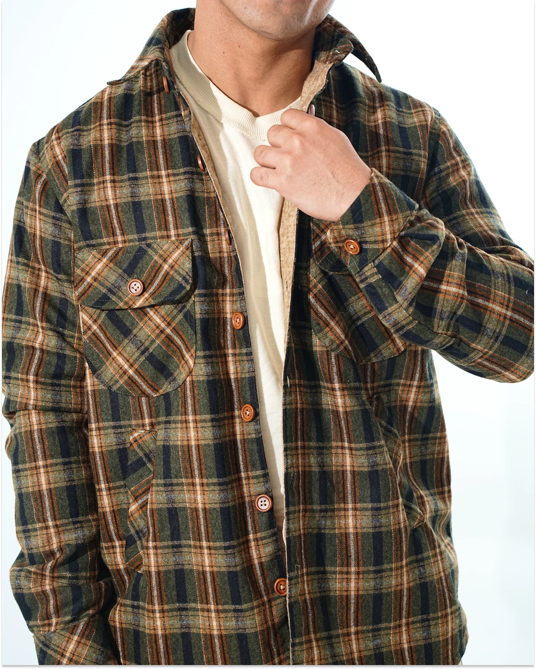 Shirt X Jacket-  Olive Green