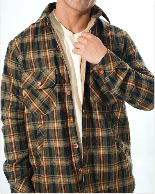 Shirt X Jacket-  Olive Green