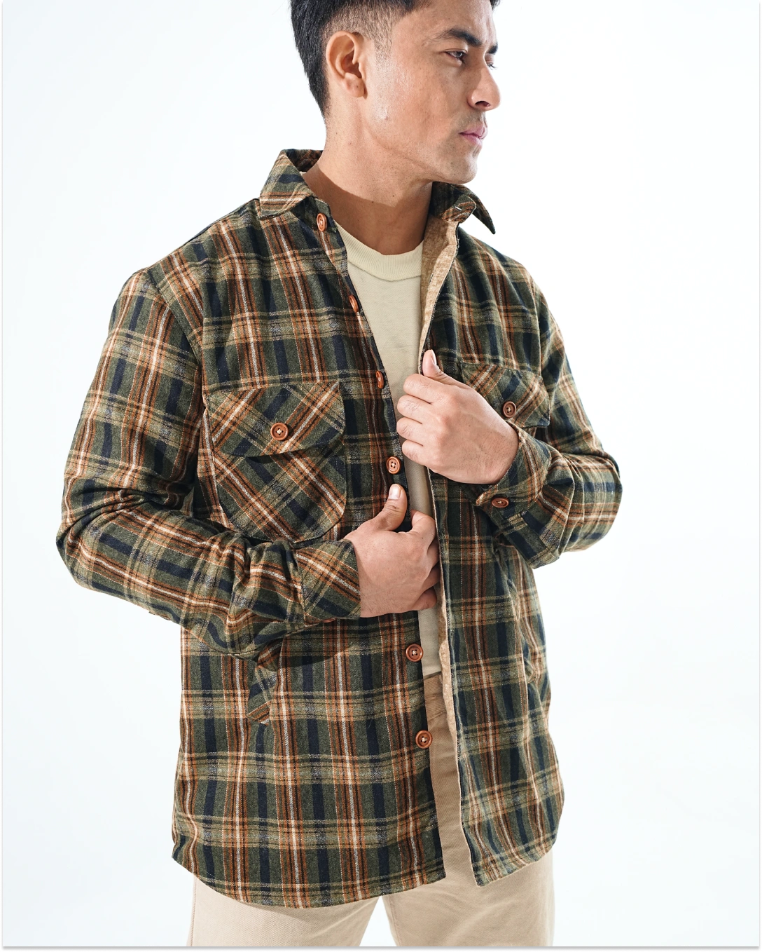 Shirt X Jacket-  Olive Green