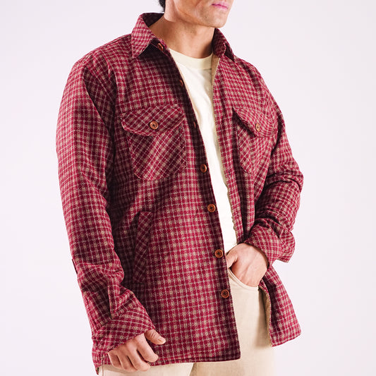 Shirt X Jacket- Red
