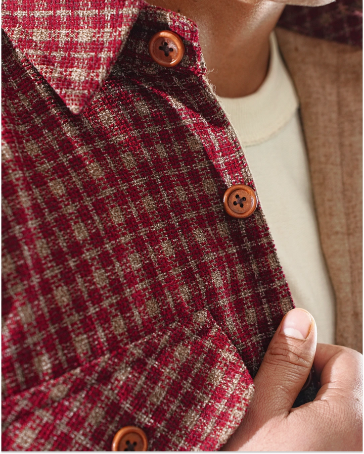 Shirt X Jacket- Red