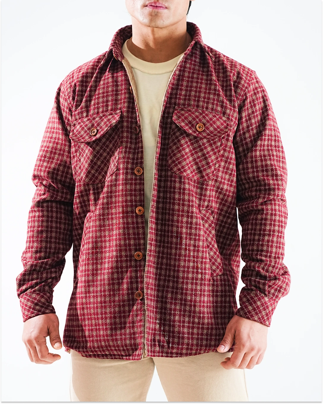 Shirt X Jacket- Red