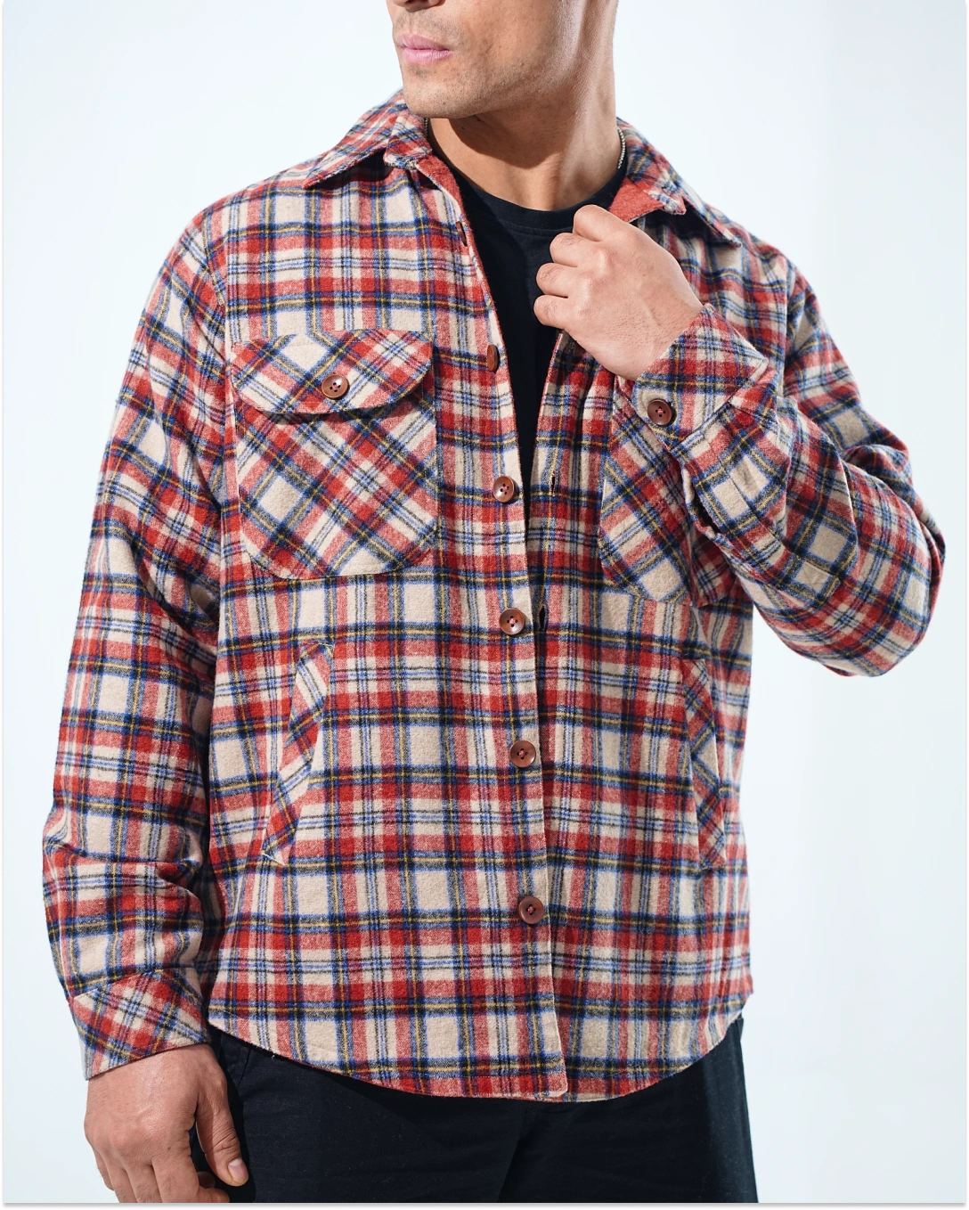 Shirt X Jacket-  Rust Orange