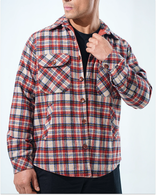 Shirt X Jacket-  Rust Orange