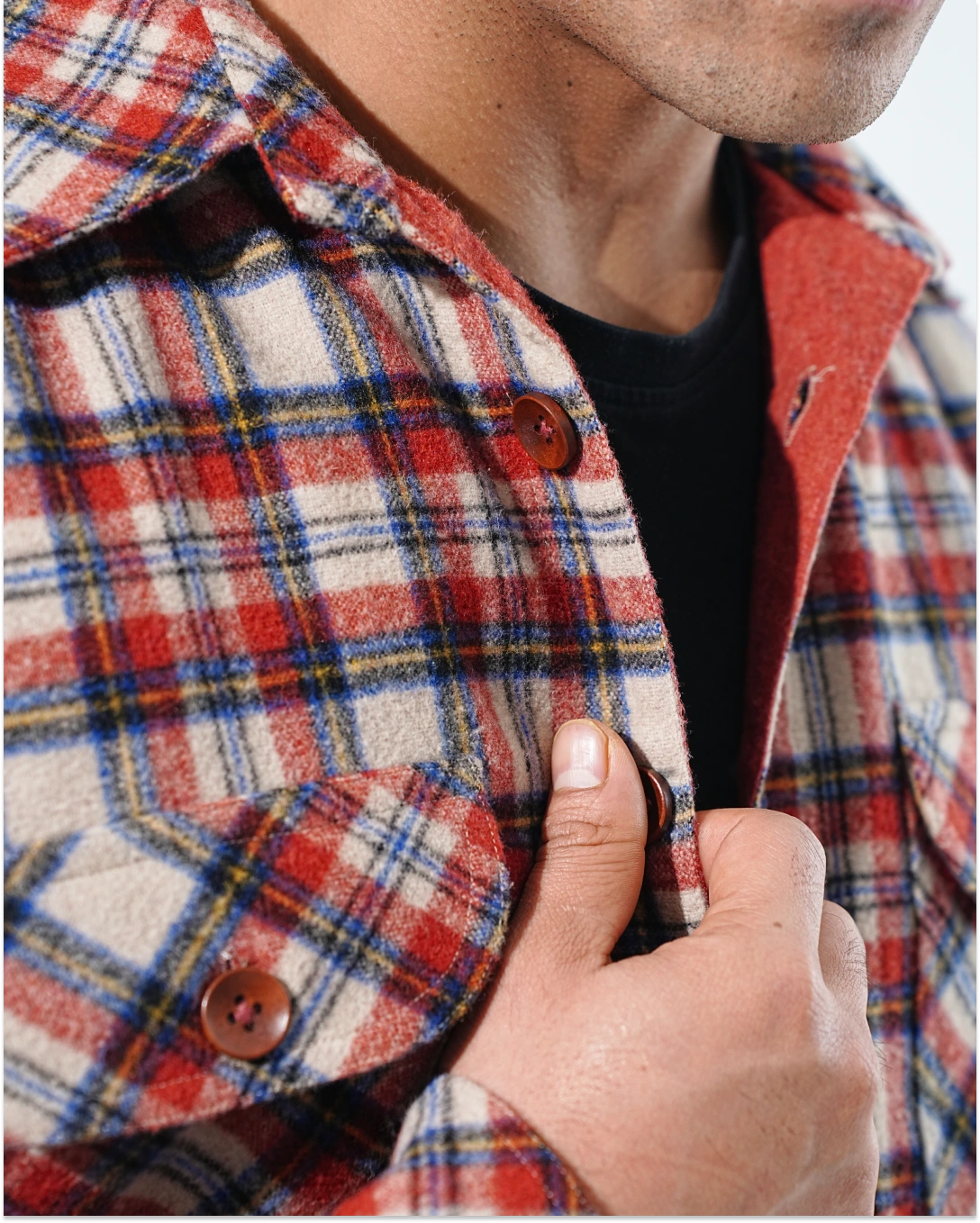 Shirt X Jacket-  Rust Orange