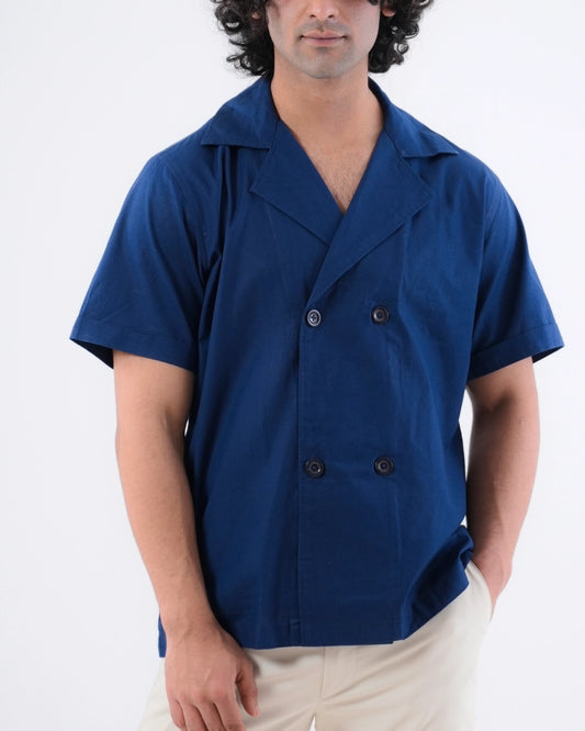 Summerweave Shirt - Navy Blue