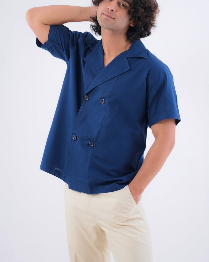 Summerweave Shirt - Navy Blue