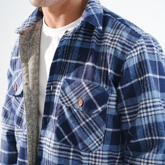 Shirt X Jacket- Dark Blue