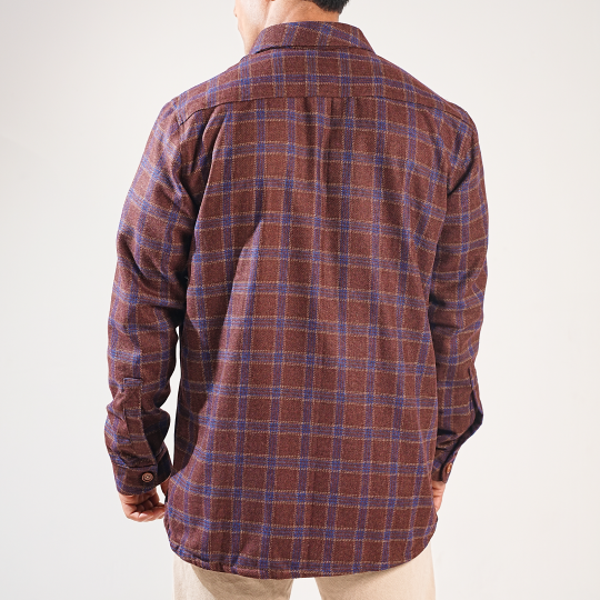 Shirt X Jacket-  Brown Check