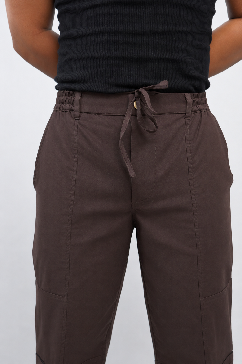 CHINOS X PYJAMAS -Brown 100% Cotton
