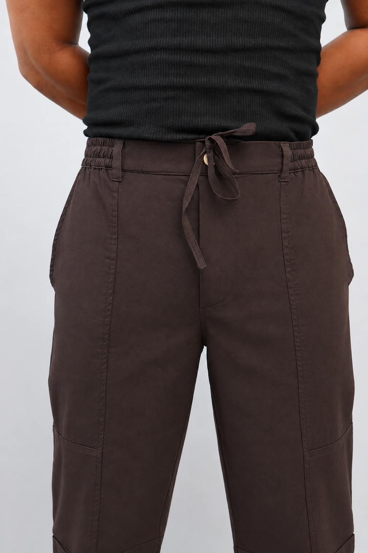 CHINOS X PYJAMAS -Brown 100% Cotton