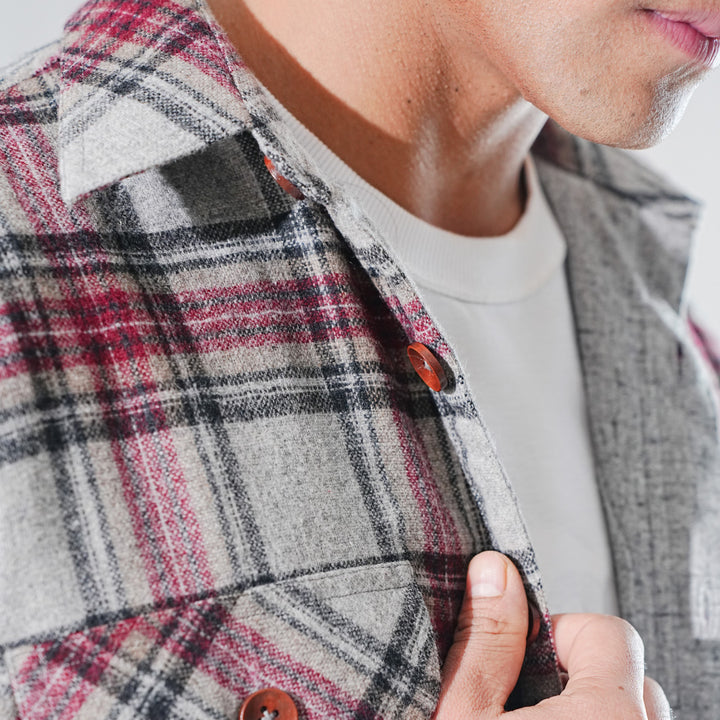 Shirt X Jacket- Light Grey