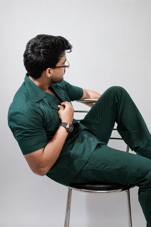 Green - Forest Cotton Linen Coord Set